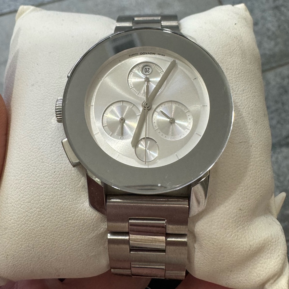 Womens Silver Movado